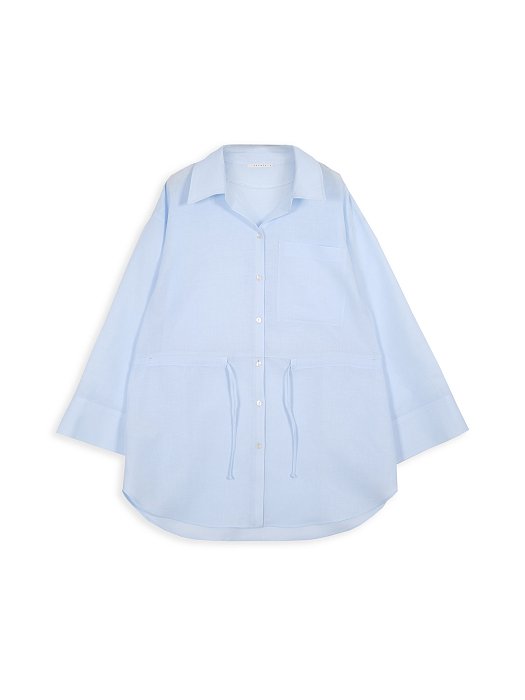 Блуза льняная на кулиске: фото №5