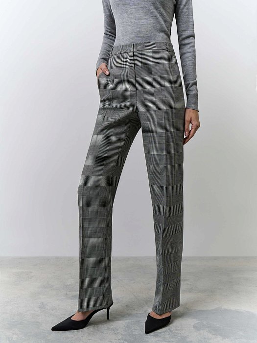 Прямые брюки с добавлением шерсти: фото №2