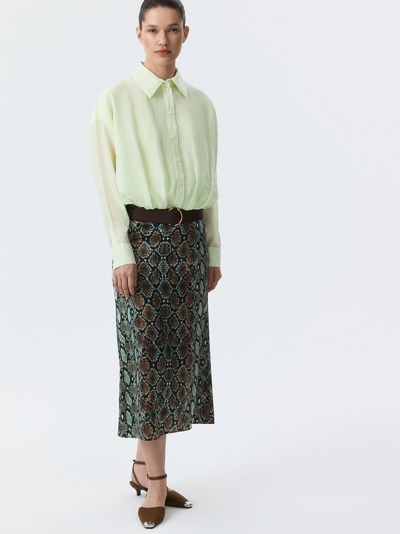 Укороченная блуза из лиоцелла (Р158)