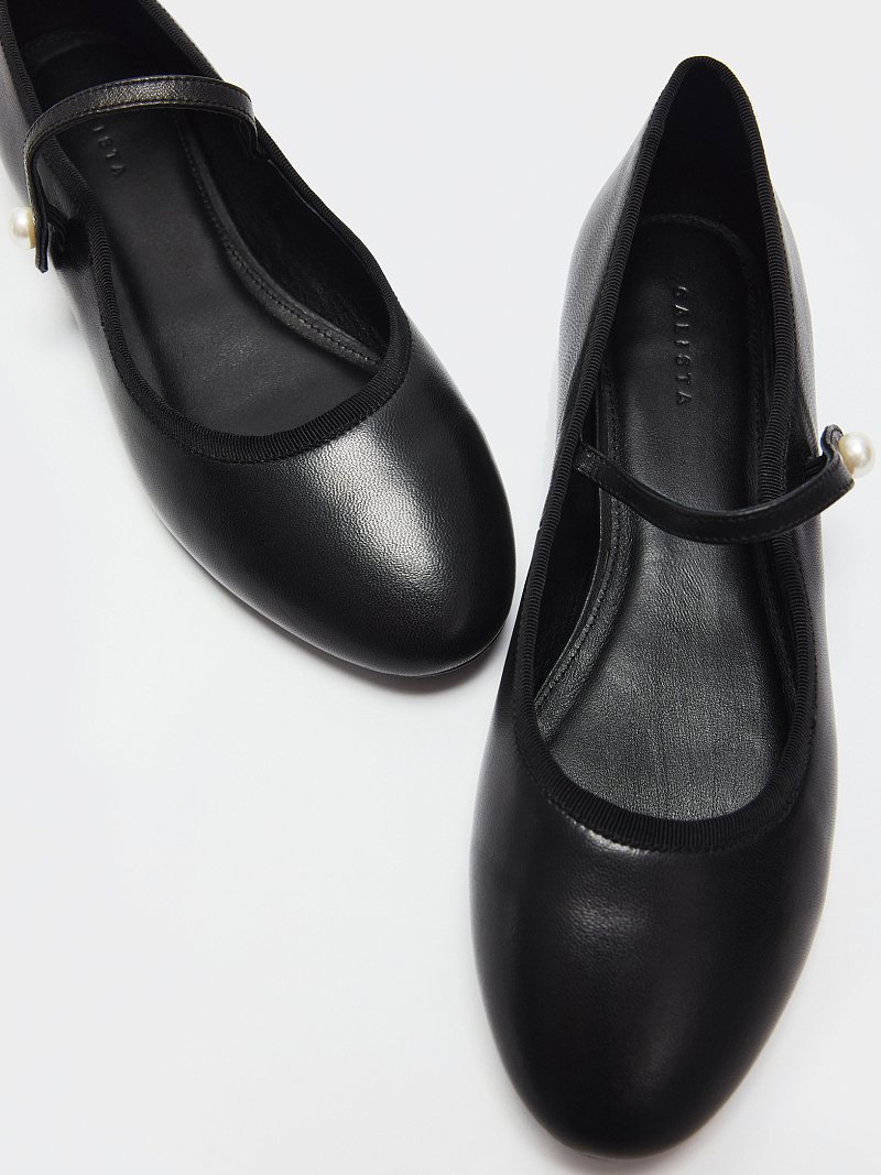 Балетки из натуральной кожи