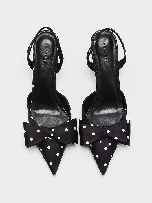 Туфли из сатина в горох: фото №3