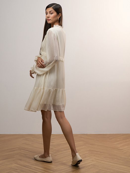 Платье из шифона с принтом: фото №7