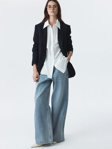 Прямой однобортный жакет