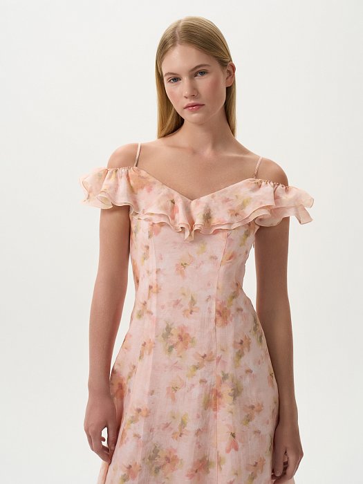 Платье из лиоцелла с цветами: фото №2