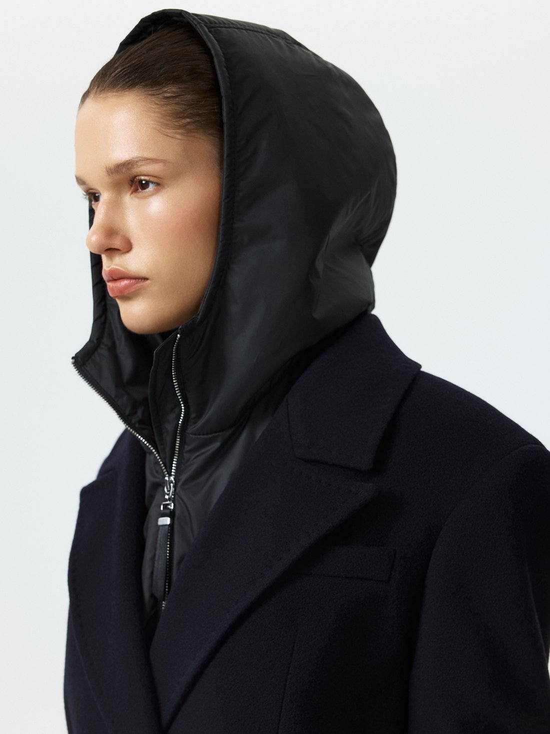 Полупальто со съемным капюшоном: фото №1